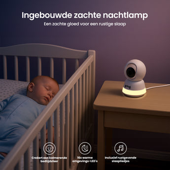 Babycamera met nachtlamp functie 
