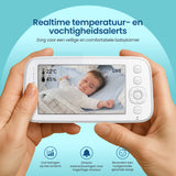 Babymonitor met realtime temperatuur en vochtigheidsalerts