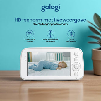 Babymonitor met usp blokken