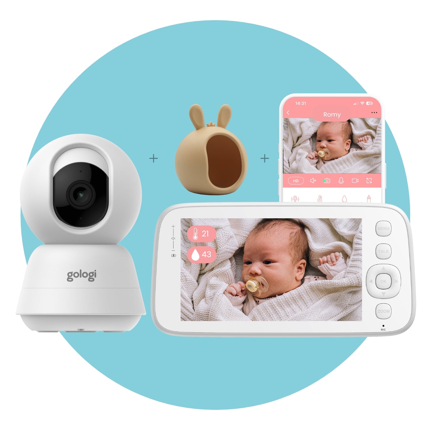 Babymonitor + HD camera