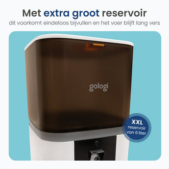 Automatische Voerbak Eva - Wit - Gologi